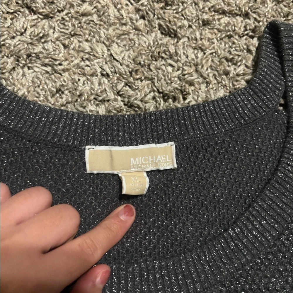 Michael Kors Off-the-Shoulder Black Sweater